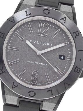 BVLGARI Diagono Magnesium DG41SMC Date gray Dial Automatic Men's Watch_955526
